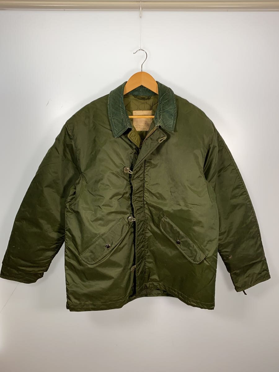 【中古】MILITARY◆コート/L/--/GRN/無地【メンズウェア】