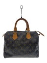 【中古】LOUIS VUITTON◆2)スピーディ25_モノグラム・キャンバス_BRW/PVC/BRW【バッグ】