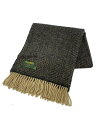 【中古】TWEED MILL◆マフラー/ウール/BLK/メンズ【服飾雑貨他】