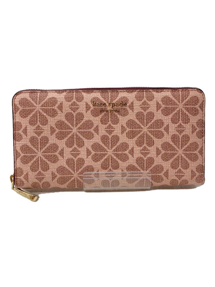 【中古】kate spade new york◆長財布/--/PNK/花柄/レディース/PWR00085【服飾雑貨他】