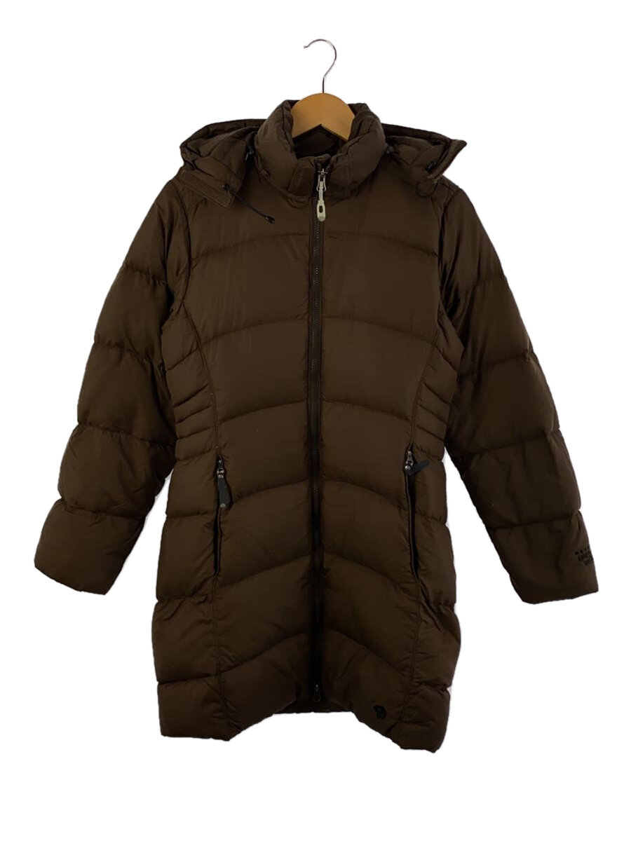 【中古】Mountain Hardwear◆ロングダウンジャケット/S/ナイロン/BRW/無地/OL3138【レディースウェア】