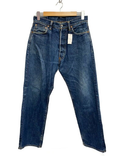 【中古】EVISU◆セルビッチ/股リベ/オフセットループ/ボトム/33/デニム/IDG【メンズウェア】 【中古】EVISU◆セルビッチ/股リベ/オフセットループ/ボトム/33/デニム/IDG【メンズウェア】