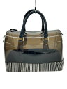 【中古】FURLA◆ボストンバッグ/--/BLK/無地//【バッグ】