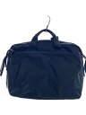 【中古】LUGGAGE LABEL◆ブリーフケース/ナイロン/BLK/無地【バッグ】