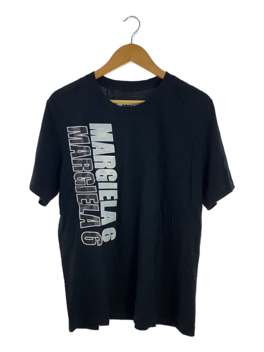 【中古】MM6◆2021SS/Tシャツ/M/コットン/BLK/無地【レディースウェア】