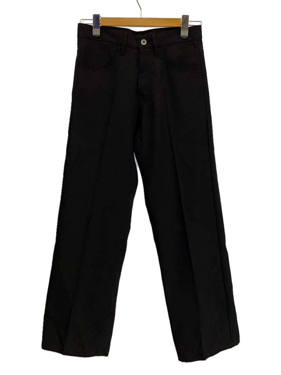 【中古】DAIRIKU◆24AW/Straight Pressed Pants/プレストパンツ/S/ポリエステル/BLK/24AW P-3【メンズウェア】