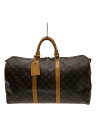 【中古】LOUIS VUITTON◆キーポル・バンドリエール50_モノグラム・キャンバス_BRW/PVC/BRW【バッグ】(4)