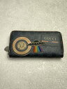 【中古】GUCCI◆長サイフ_GGスプリーム/--/BLK/総柄/メンズ【服飾雑貨他】