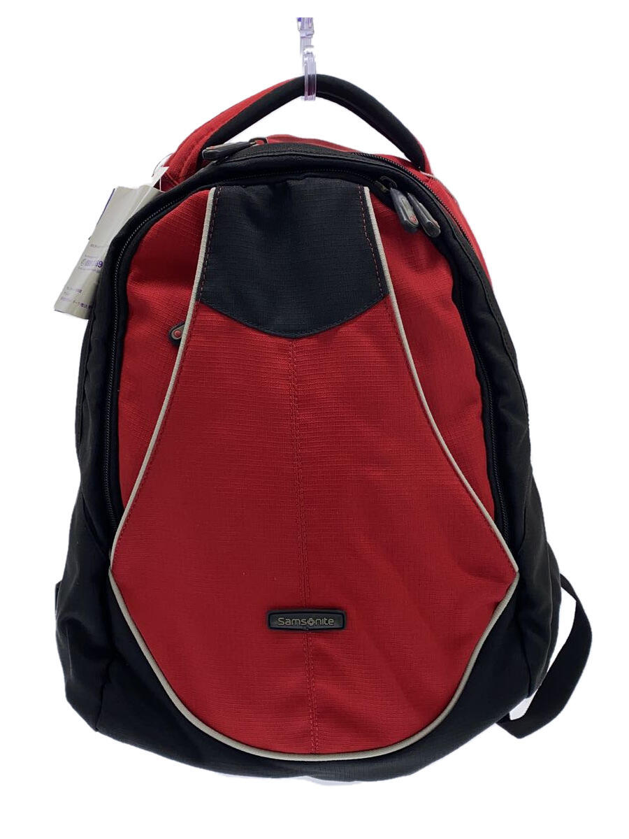 【中古】SAMSONITE◆リュック/--/RED【