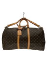 【中古】LOUIS VUITTON◆キーポル・バンドリエール50_モノグラム・キャンバス_BRW/PVC/BRW【バッグ】
