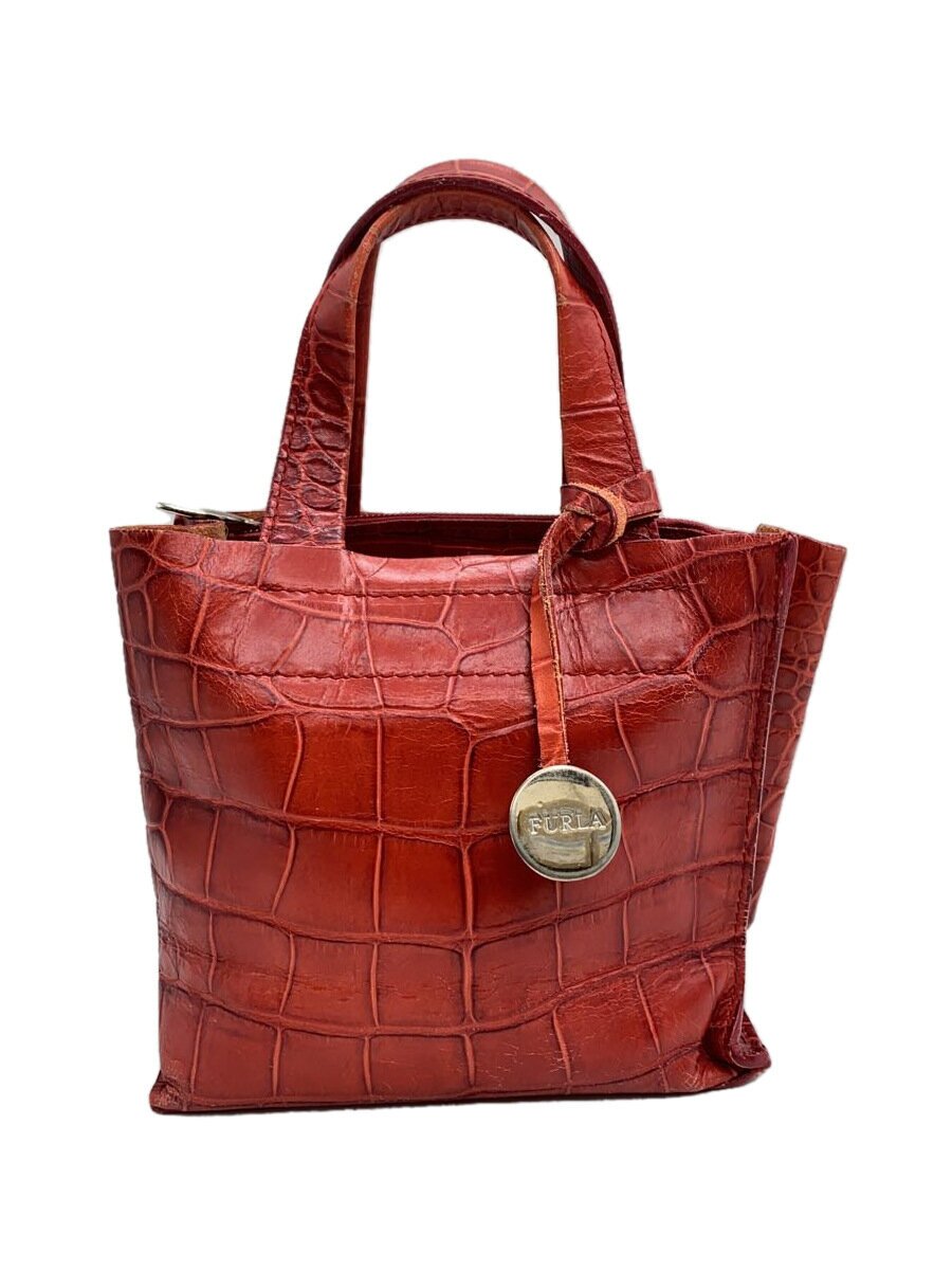 【中古】FURLA◆ハンドバッグ/レザー