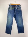 【中古】Levi’s◆アーキュエイトイエロ-ステッチ/60s/Vステッチ/足長R/サークルR/ボタン裏E/--/デニム/IDG【レディースウェア】