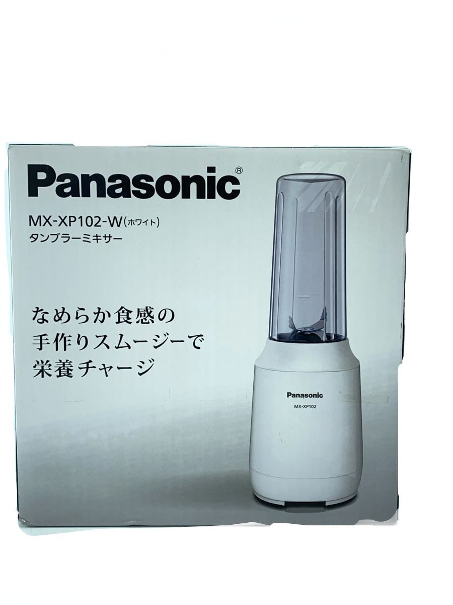 【ブランド】Panasonic 【ブランドカナ】パナソニック 【型番】 【程度】B 【サイズ】 【メインカラー】 【素材・生地】 【キーワード】　　　/ 2026/04/23 セカンドストリートイオンタウン加古川店【5022】【中古】Panasonic◆ミキサー・フードプロセッサー MX-XP102-W [ホワイト]//【家電・ビジュアル・オーディオ】 ブランド Panasonic 型番 カラー 柄 素材・生地 >色・素材について サイズ >サイズ表示について 実寸（cm） 【調理家電その他】 幅：12.3 / 高さ：32.7 / 奥行：12.3 【その他】 その他サイズ：/ 商品は　セカンドストリートイオンタウン加古川店の店頭にて販売しております。商品に関するお問合わせは、お電話(TEL:079-457-9981)にて、問合わせ番号：2338395044964をお伝えください。 配送方法やお支払い方法に関するお問い合わせは、サポートセンターまでご連絡をお願いします。 ※お電話の対応は営業時間内のみとなります。お問い合わせフォームでお問い合わせの際はご注文番号をご記入下さい