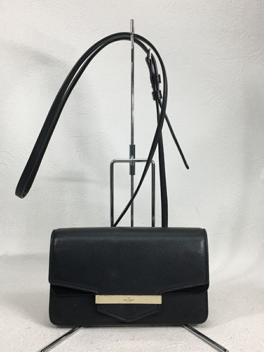 【中古】kate spade new york◆ショルダーバッグ/BLK/無地【バッグ】