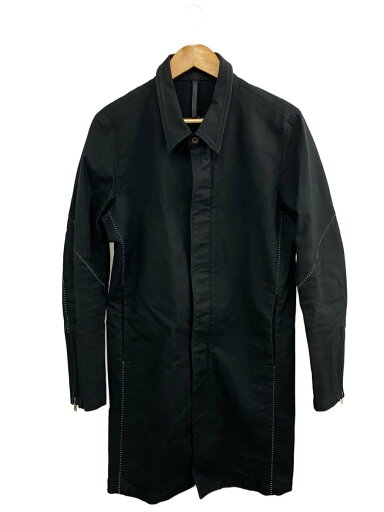 【中古】THEE OLD CIRCUS◆コート/3/コットン/BLK/無地/9121//【メンズウェア】 【中古】THEE OLD CIRCUS◆コート/3/コットン/BLK/無地/9121//【メンズウェア】