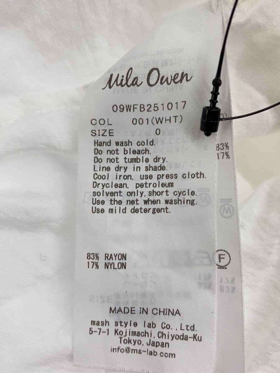 【中古】Mila Owen◆フレアスリーブスキッパーラッフルブラウス/長袖ブラウス/0/レーヨン/WHT/09WFB251017【レディースウェア】 jumblestore-38588352 2nd STREET 楽天市場店 サンプル画像3