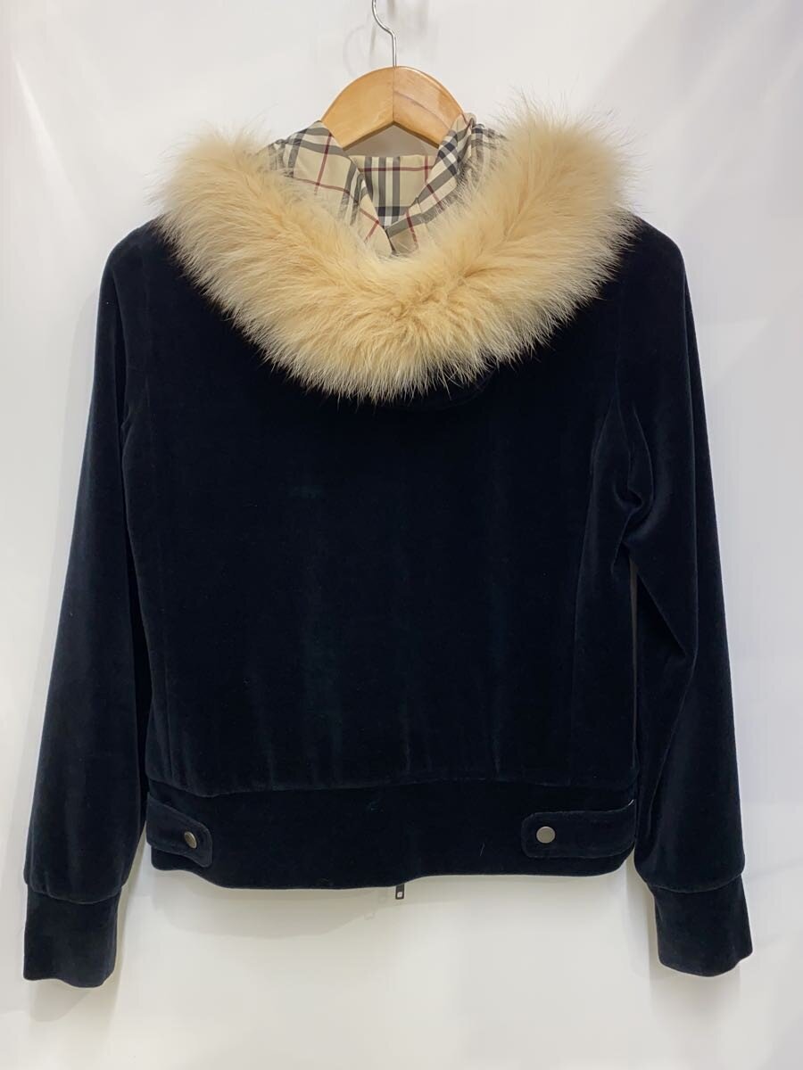 中古 BURBERRY バーバリー FA080-812-09 ジップパーカー 1 コットン ブラック 無地 レディースウェア jumblestore-38372143 2nd STREET 楽天市場店 サンプル画像2