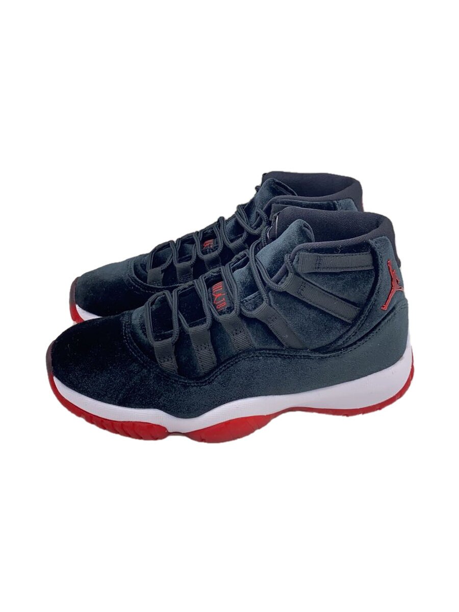 NIKE◆AIR JORDAN 11_エア ジョーダン 11/23.5cm/ブラック/ベロア/DB5457-061
