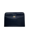 【中古】VALENTINO◆クラッチバッグ/レザー/BLK/総柄【バッグ】(4)
