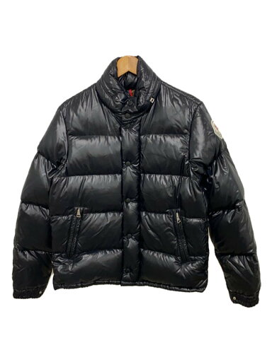 【中古】MONCLER◆ダウンジャケット/1/ナイロン/BLK/無地【メンズウェア】 【中古】MONCLER◆ダウンジャケット/1/ナイロン/BLK/無地【メンズウェア】