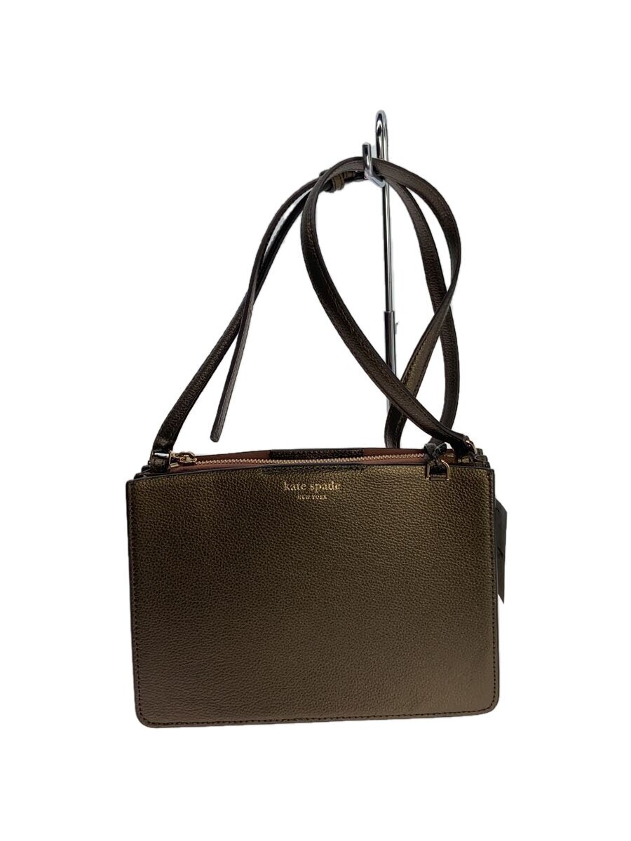 KATE SPADE - 【中古】kate spade new york◆ショルダーバッグ/レザー/BRW/無地/WKRU6010【バッグ】