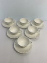 【中古】Noritake◆カップ&ソーサー/6点セット/ホワイト/ノリタケ【キッチン用品】