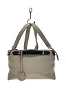 【中古】FENDI◆ショルダーバッグ/レザー/BEG【バッグ】