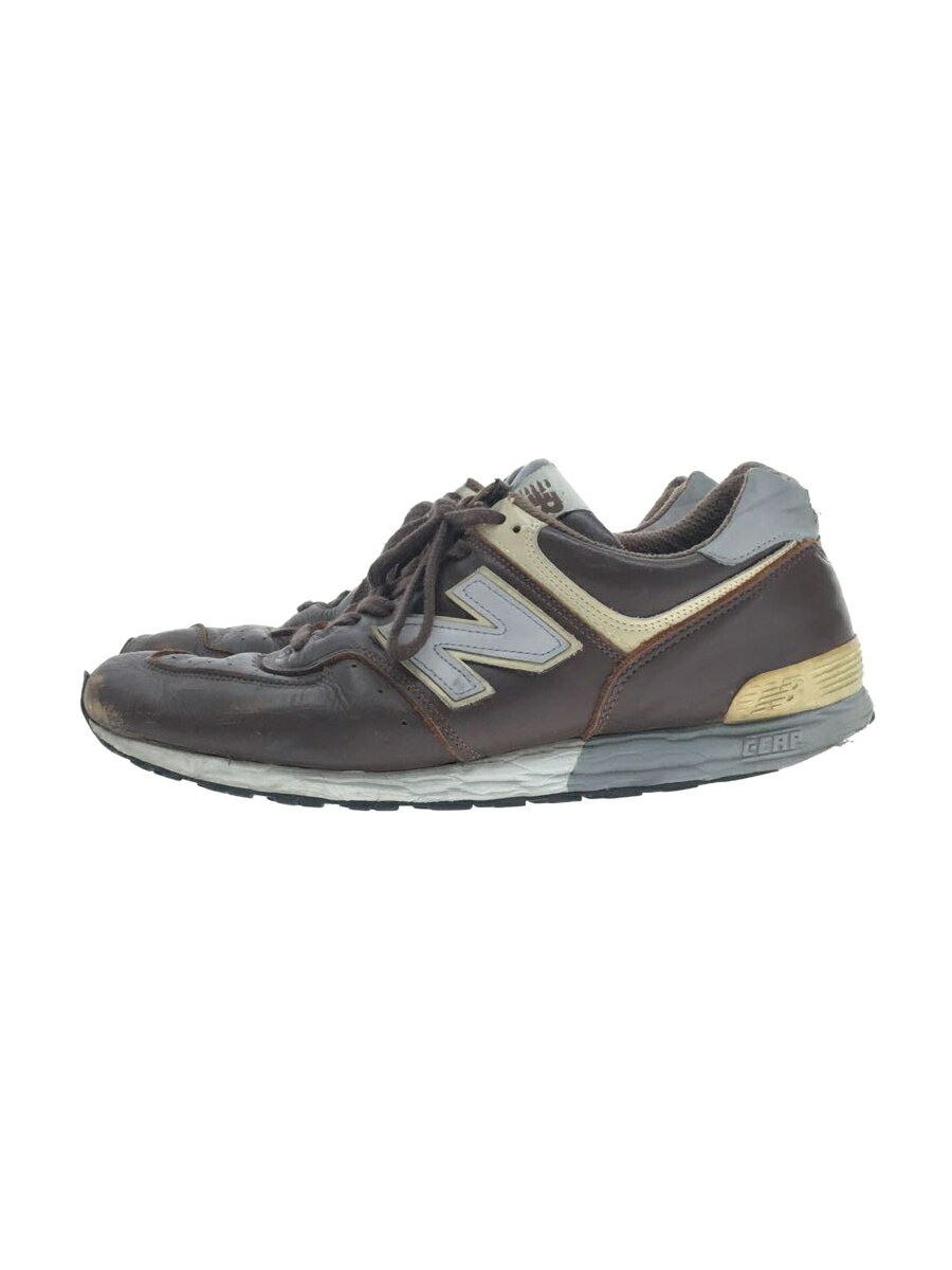 【中古】NEW BALANCE◆M576/ブラウン/Made in USA/28.5cm/BRW/ソール減り ダメージ有【シューズ】