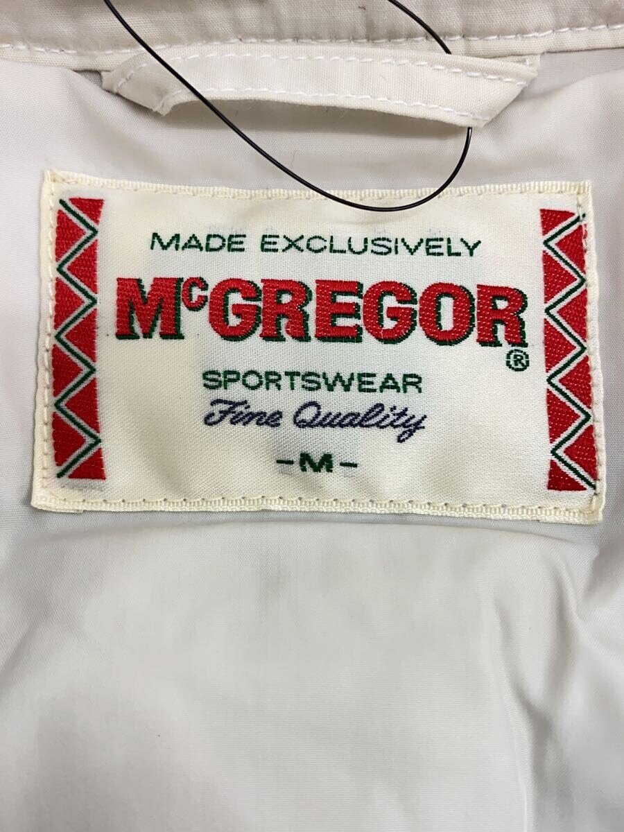 【中古】McGREGOR◆ジャケット/M/ナイロン/WHT/無地/mm13-5606【メンズウェア】