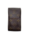 【中古】LOUIS VUITTON◆反り角ダメージ有/エテュイ・シガレット_モノグラム・キャンバス_BRW/PVC/BRW/メンズ【服飾雑貨他】