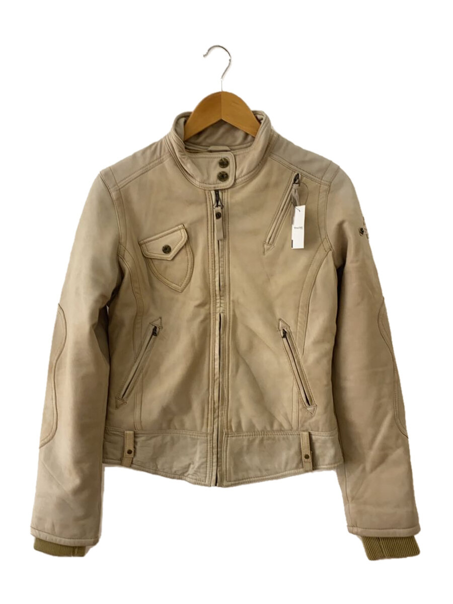 DIESEL☆ライダースジャケット レザー レディース XS ベージュ 楽天市場】レザージャケット ベージュ(ブランドディーゼル