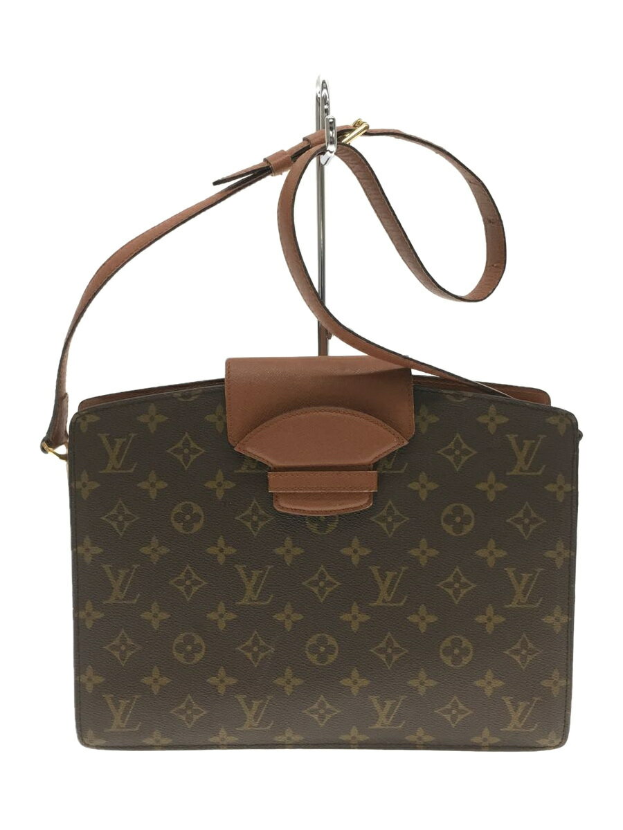 【中古】LOUIS VUITTON◆クルセル_モノグラム_BRW/PVC/BRW/モノグラム【バッグ】