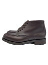 【中古】CROCKETT&JONES◆チャッカブーツ/US7.5/BRW/レザー/8894RS-12C【シューズ】