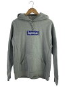 【中古】Supreme◆Bandana Box Logo Hooded Sweatshirt/パーカー/M/コットン/GRY【メンズウェア】