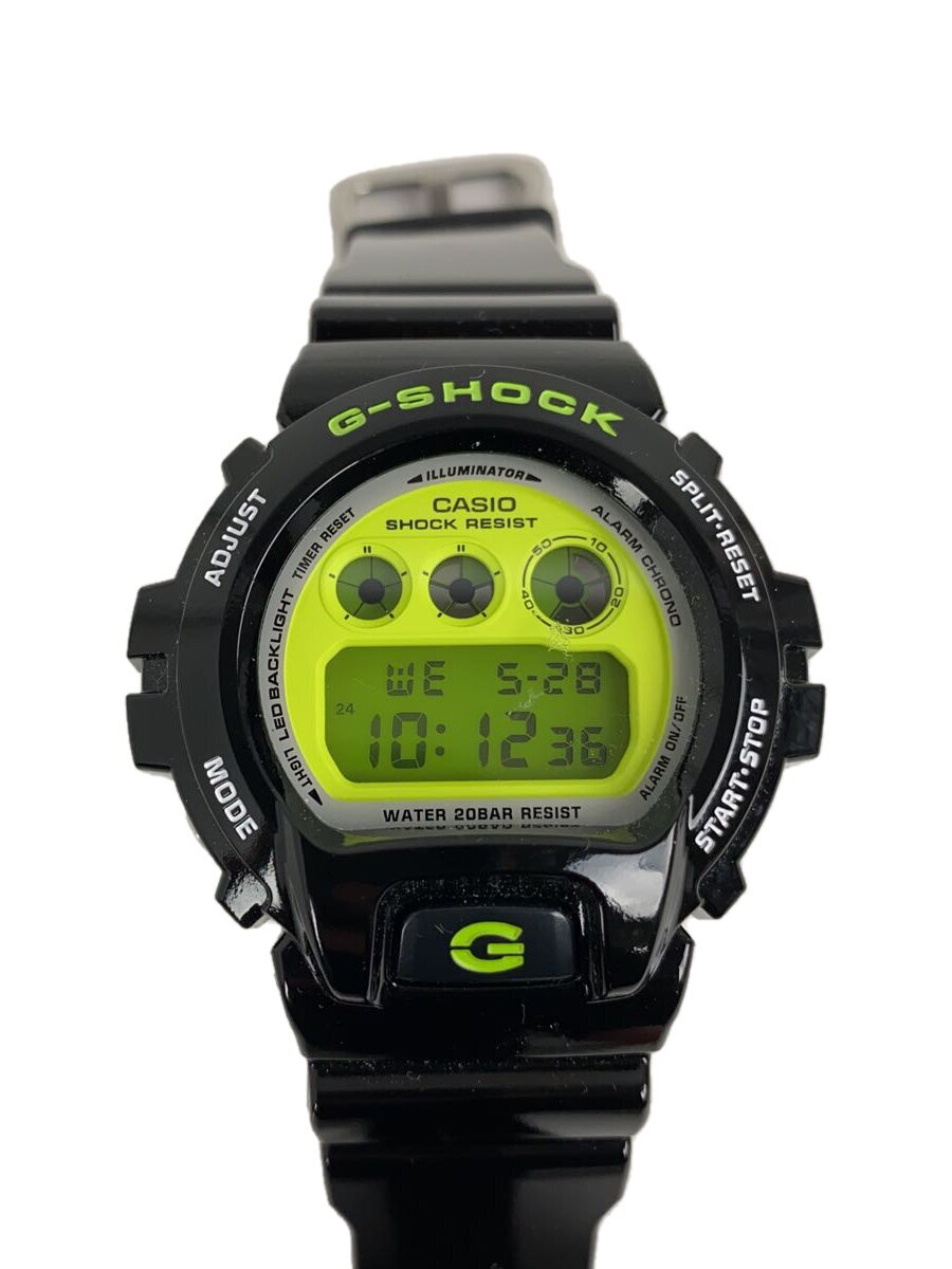 【中古】CASIO◆クォーツ腕時計_G-SHOCK/アナログ/グリーン/ブラック/DW-6900RCS-1JJF【服飾雑貨他】