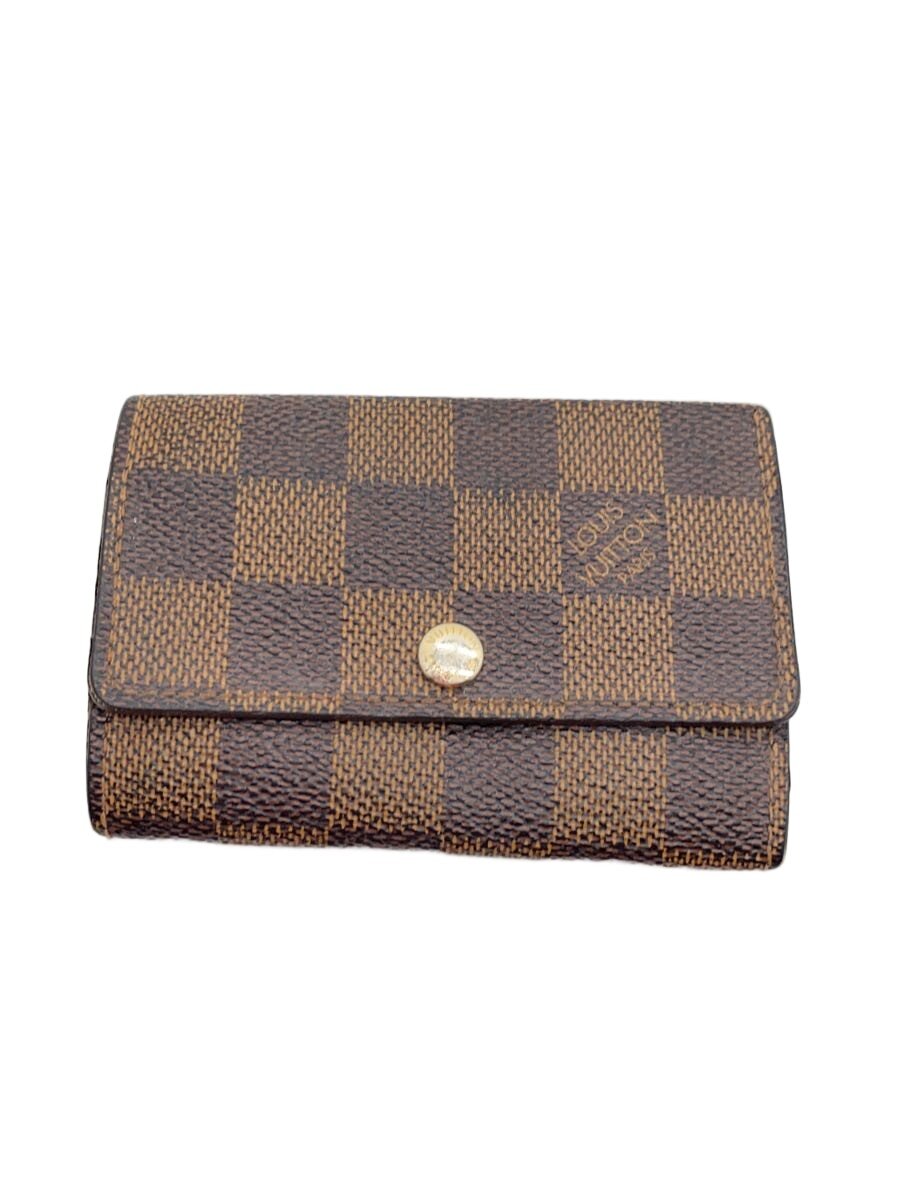 【中古】LOUIS VUITTON◆ミュルティクレ6_ダミエ・エベヌ/PVC/BRW/レディース【服飾雑貨他】