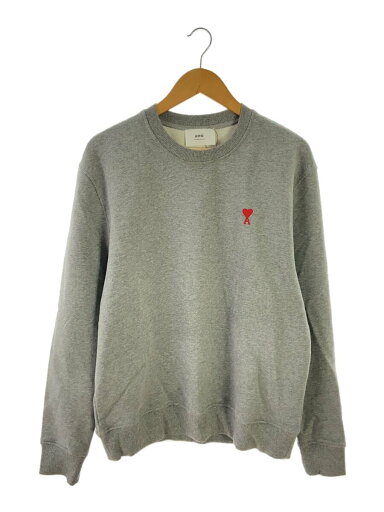 【中古】AMI Alexandre Mattiussi◆22SS/AMI DE COEUR SWEAT SHIRT/L/コットン/GRY/BFUSW001.730//【メンズウェア】 【中古】AMI Alexandre Mattiussi◆22SS/AMI DE COEUR SWEAT SHIRT/L/コットン/GRY/BFUSW001.730//【メンズウェア】