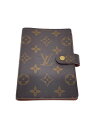 【中古】LOUIS VUITTON◆アジェンダPM_モノグラム_BRW/レザー/BRW/レディース【服飾雑貨他】
