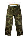 【中古】THE NORTH FACE◆BEAMEX RIP PANT_コットンベイカーパンツ/M/コットン/KHK/カモフラ【メンズウェア】
