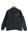 【中古】THE NORTH FACE◆THE COACH JACKET_ザ コーチジャケット/M/ナイロン/BLK【メンズウェア】(4)
