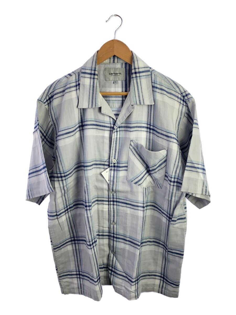 Carhartt◆S/S Mika Shirt/半袖シャツ/XL/コットン/BLU/チェック