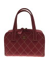 【中古】CHANEL◆CHANEL シャネル ボストンバッグ/レザー/PNK/マトラッセボストン///【バッグ】
