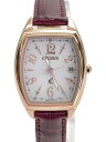 【中古】CITIZEN◆クォーツ腕時計/アナログ/レザー/WHT/BRW/H060-T024751【服飾雑貨他】(2)