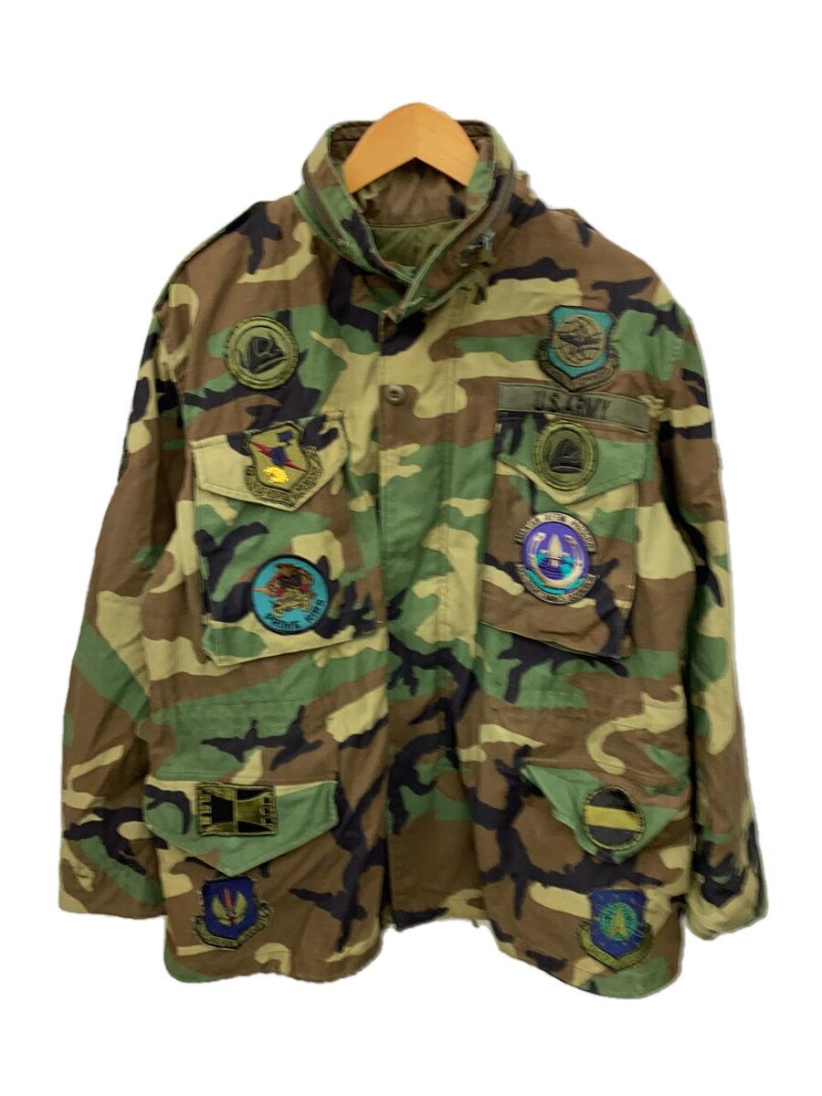 【中古】U.S.AIR FORCE◆ミリタリージャケット/M/コットン/GRN/カモフラ/8415-01-099-7834【メンズウェア】