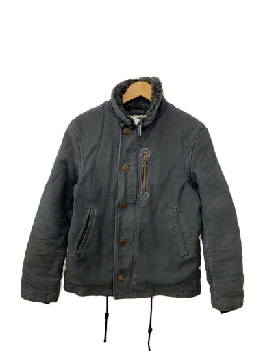 【中古】BLUE BLUE◆デッキジャケット/--/コットン/GRY/無地【メンズウェア】 【中古】BLUE BLUE◆デッキジャケット/--/コットン/GRY/無地【メンズウェア】