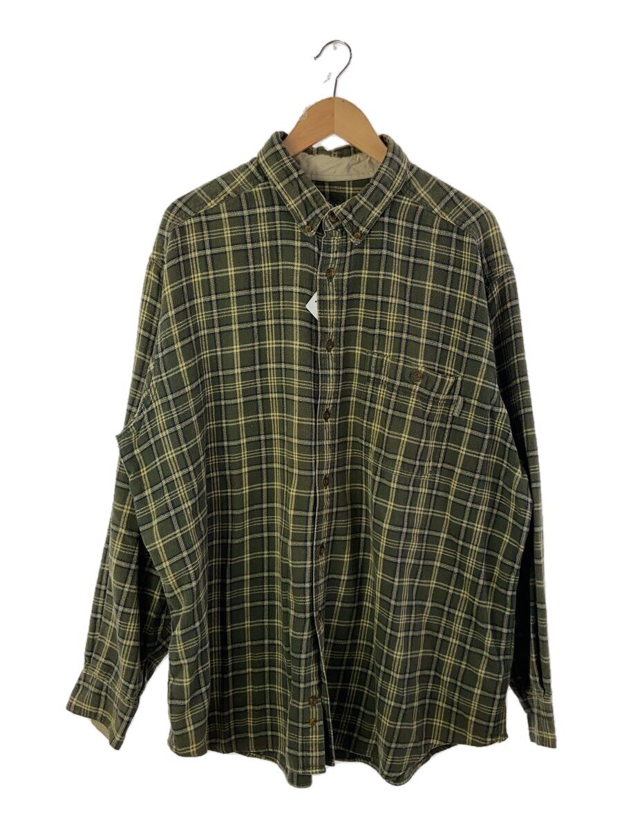【中古】Woolrich◆長袖シャツ/2L/ウール/チェック【メンズウェア】