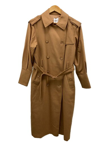 【中古】AMERI◆ウールバックプリーツロングコート/トレンチコート/タグ付き/FREE/CML/01627360【レディースウェア】 【中古】AMERI◆ウールバックプリーツロングコート/トレンチコート/タグ付き/FREE/CML/01627360【レディースウェア】