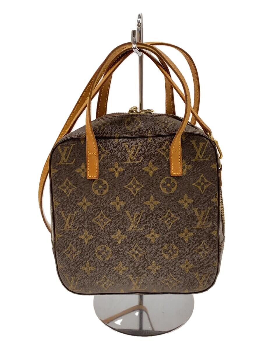 LOUIS VUITTON◆スポンティーニ_モノグラム・キャンバス_BRW/ブラウン