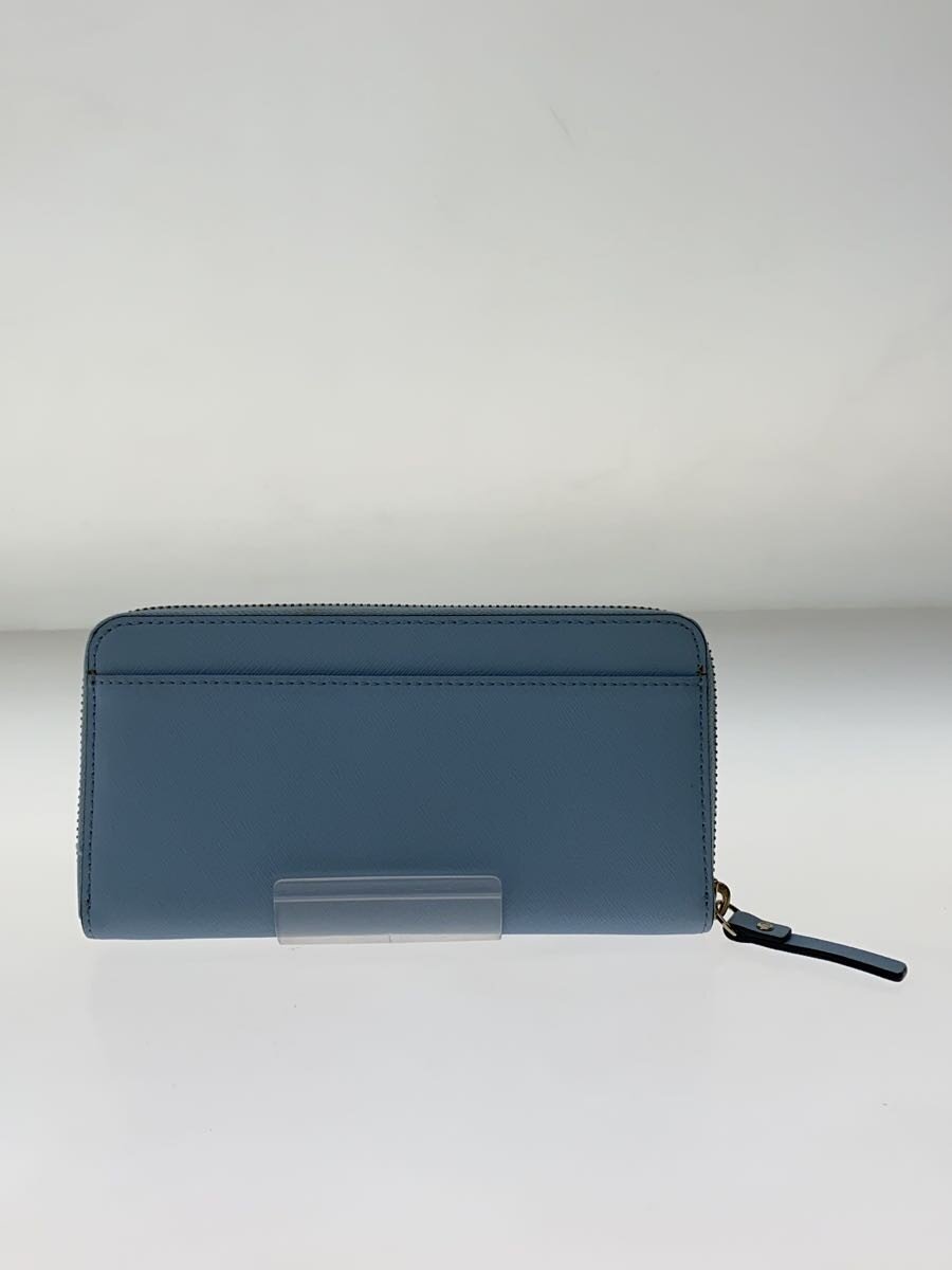 【中古】kate spade new york◆長財布/レザー/BLU/レディース【服飾雑貨他】