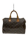 【中古】LOUIS VUITTON◆1)スピーディ35_モノグラム・キャンバス_BRW/PVC/BRW【バッグ】